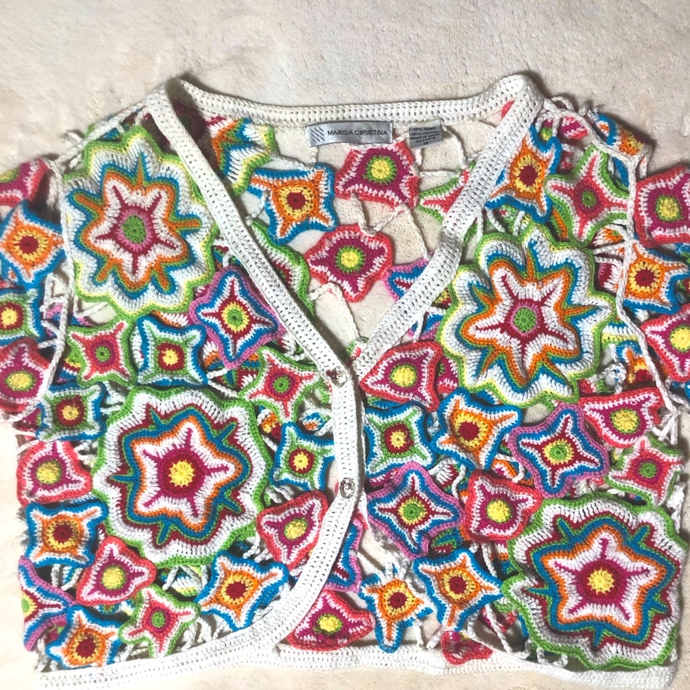 Vintage Marisa Christina Size Medium Crotchet Top